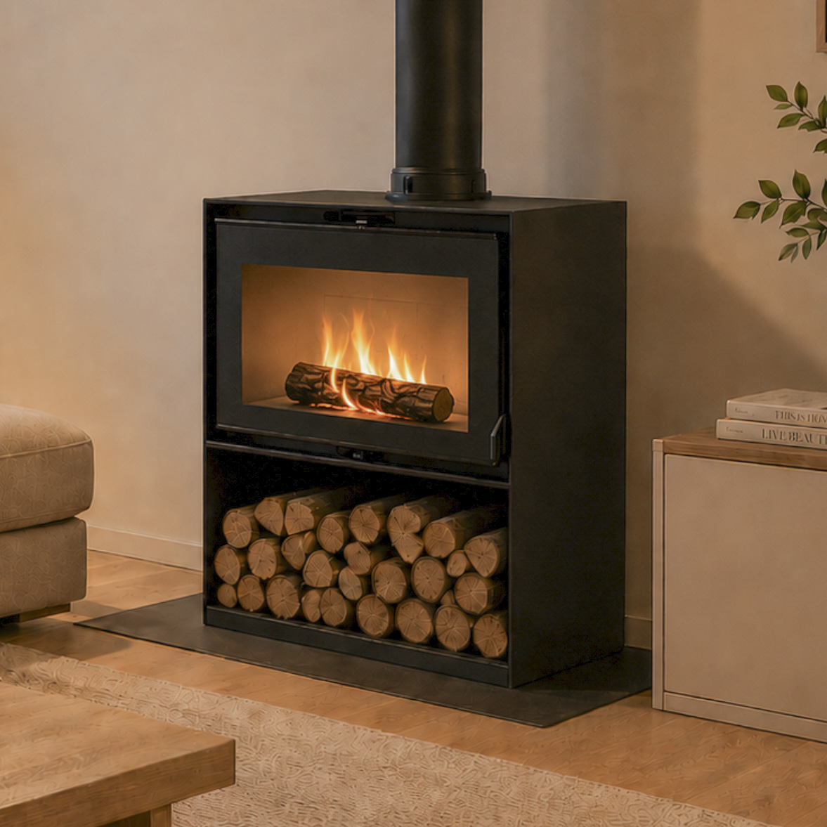 Mendip Dinder 70 Freestanding, woodburning stove